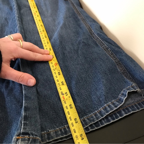 Y2K Old Navy Denim Overalls | 2003 Low Cut Low Rise Cargo Overalls - Picture 16 of 16